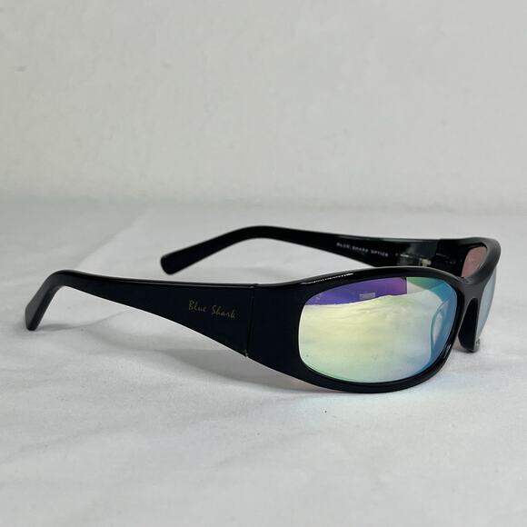 Blue Shark Optics Sunglasses Italian design mirror lenses, poker, gaming Small - Picture 1 of 10